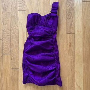 One Shoulder Party Cocktail Mini Dress - size 5